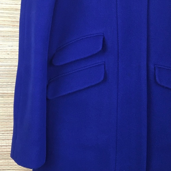 J.CREW Italian Stadium Close Wool Nello Gori Jacket Cocoon Coat Cobalt Blue Sz 6 - Picture 10 of 16